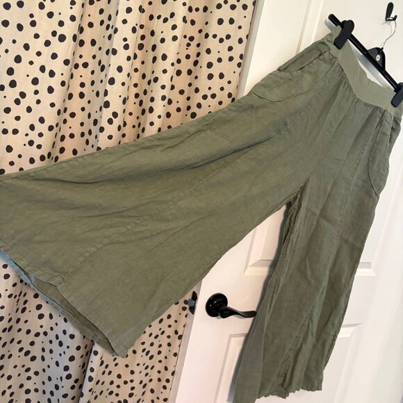 Firenze in Maglia Boho Olive Green Culottes - Picture 2 of 9